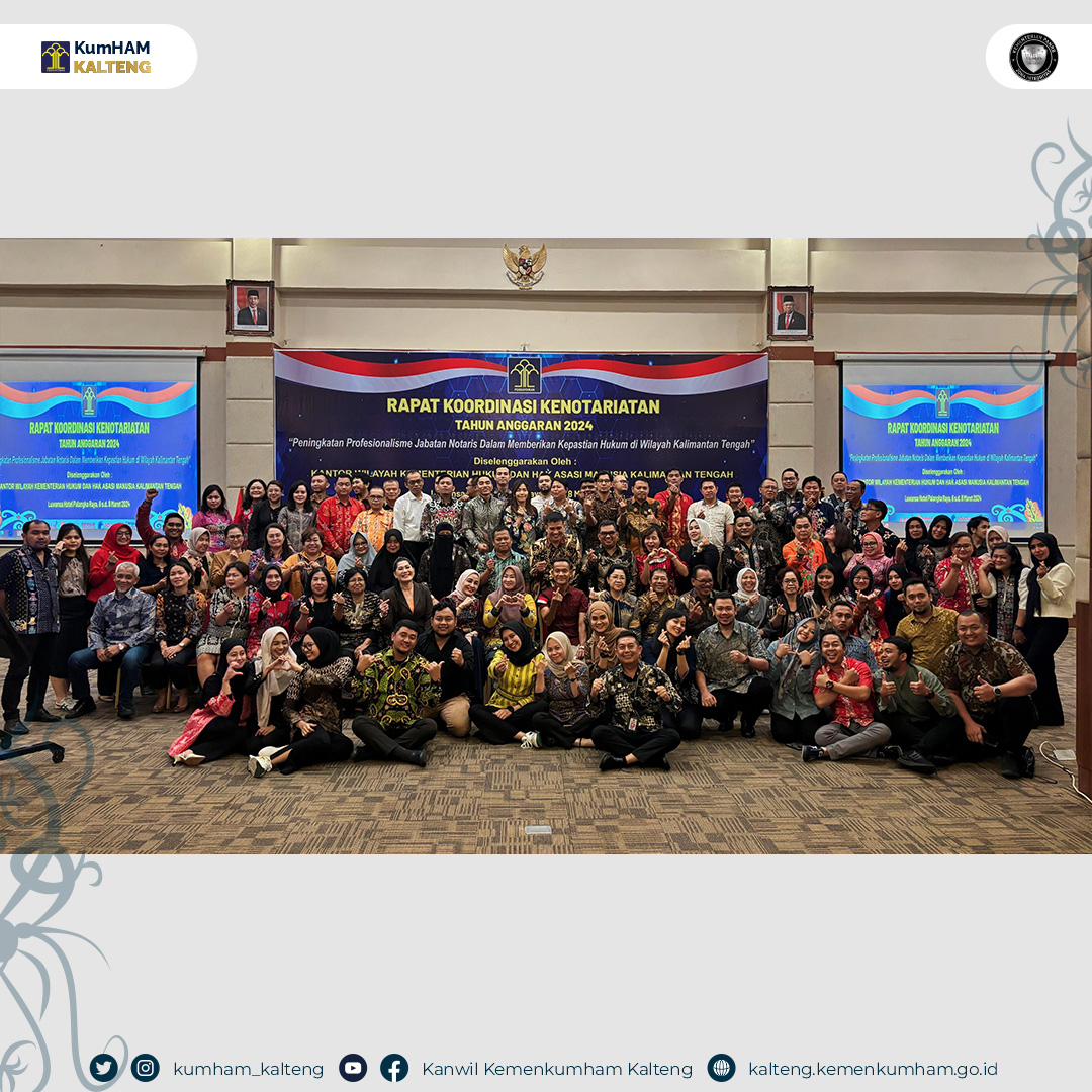 A Kumham Kalteng Gelar Rakor Kenotariatan Mar 2024 2
