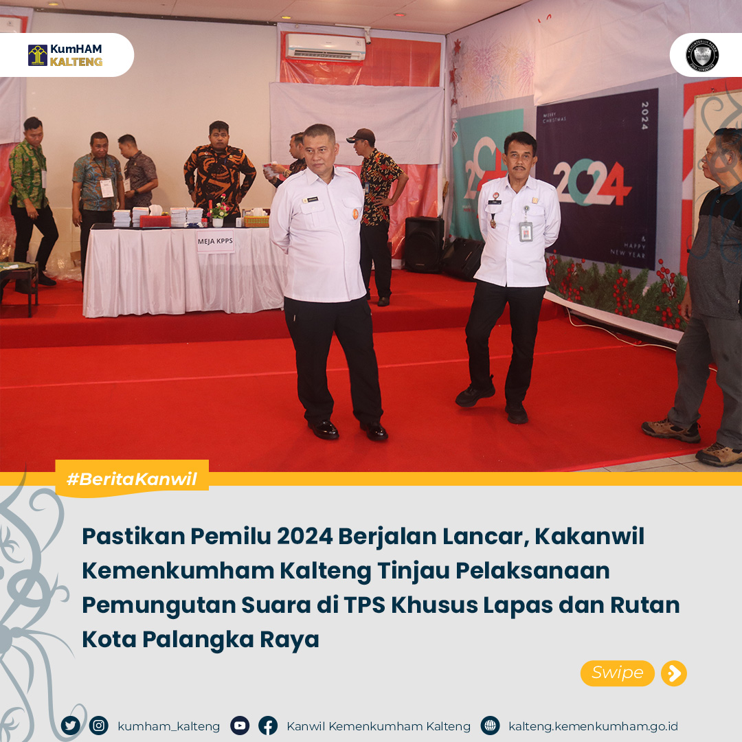 Kakanwil Tinjau TPS Pemilu Feb 2024 1