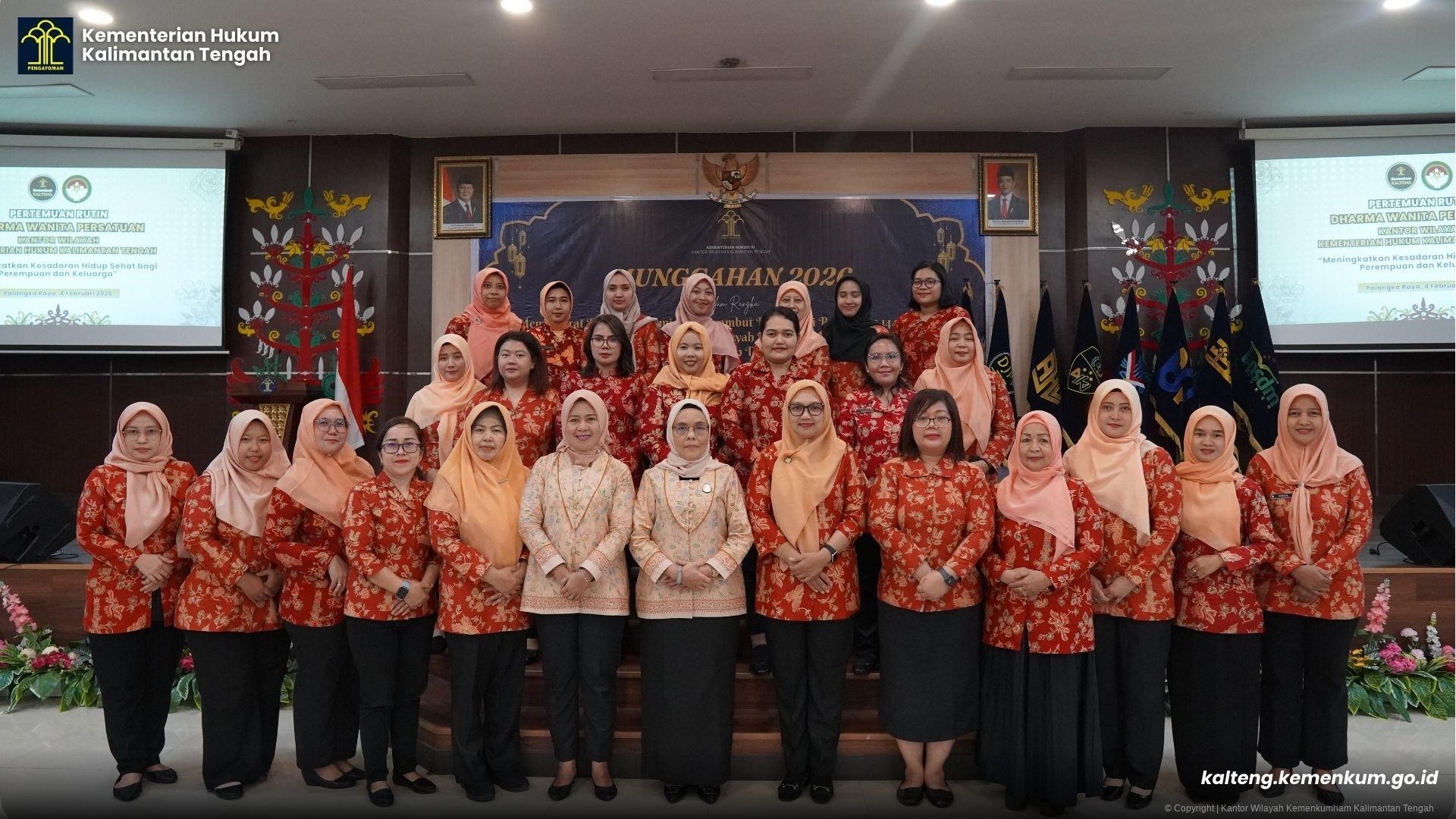 DWP Kanwil Kemenkum Kalteng Dorong Kesadaran Hidup Sehat Perempuan dan Keluarga