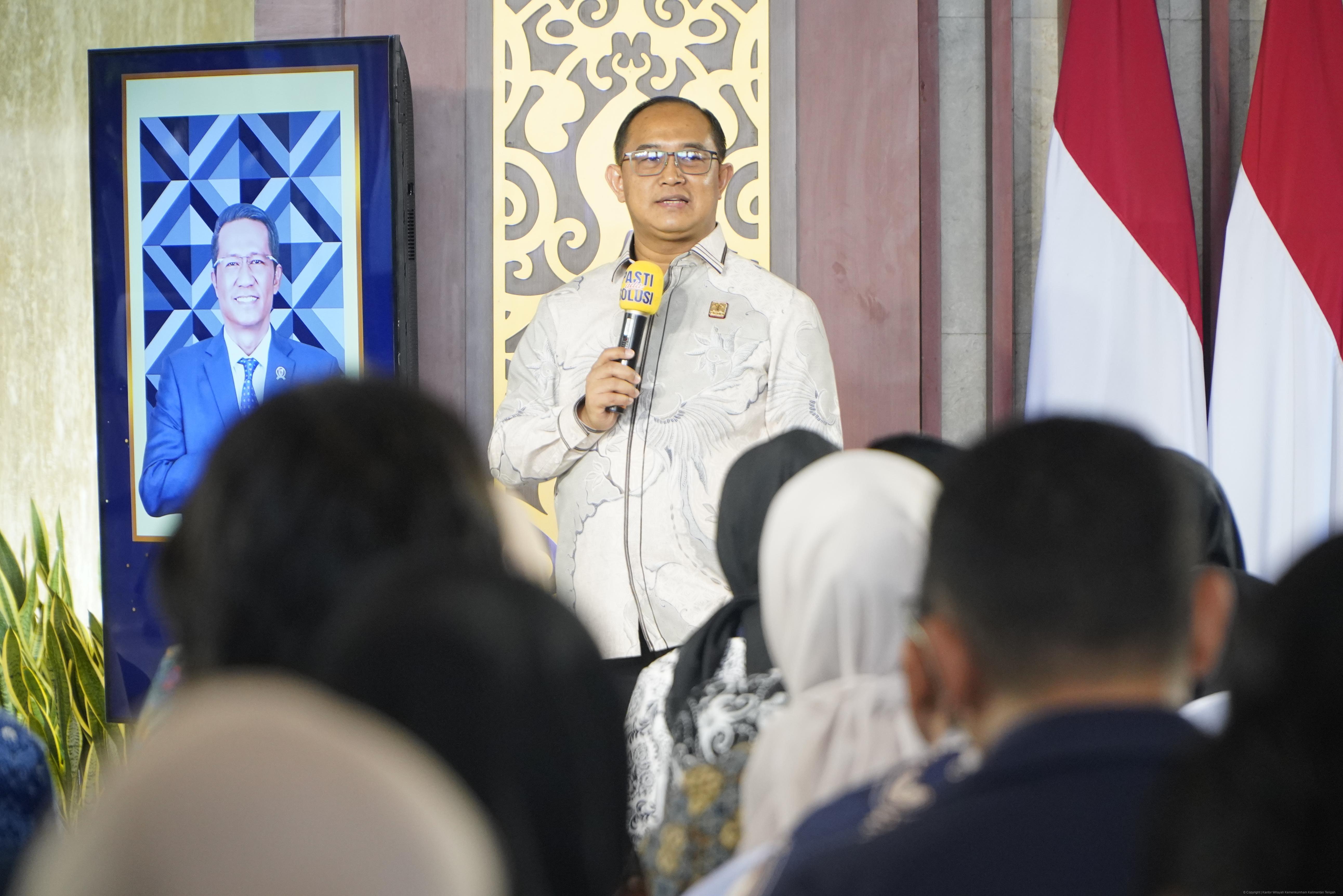 Dengar Aspirasi, Cari Solusi: Kanwil Kemenkum Kalteng Ikuti Forum Pengaduan Pelayanan Publik 