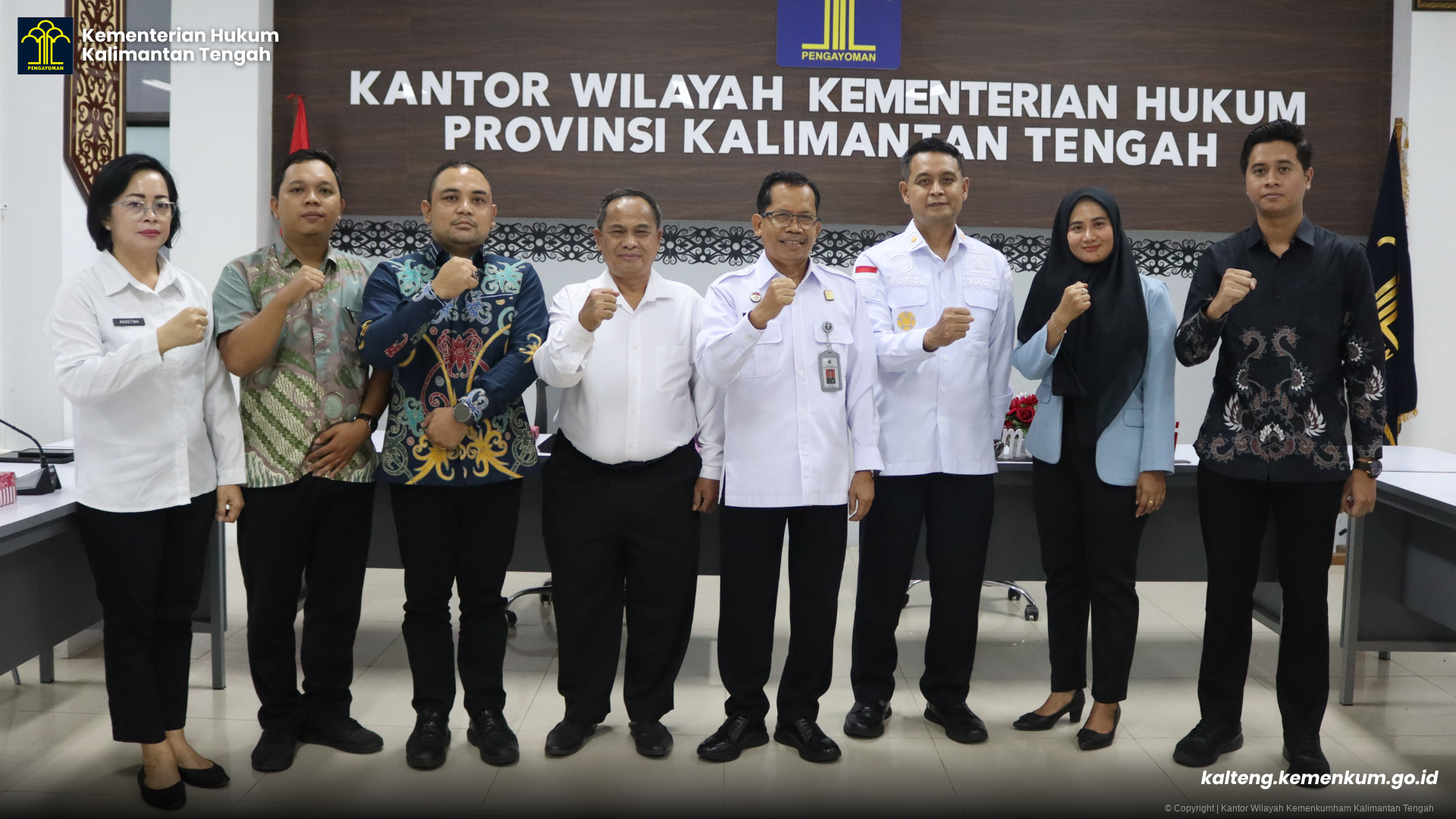 Pastikan Layanan Bantuan Hukum Tetap Optimal, Kanwil Kementerian Hukum Kalteng Teken Kontrak Adendum Bersama OBH