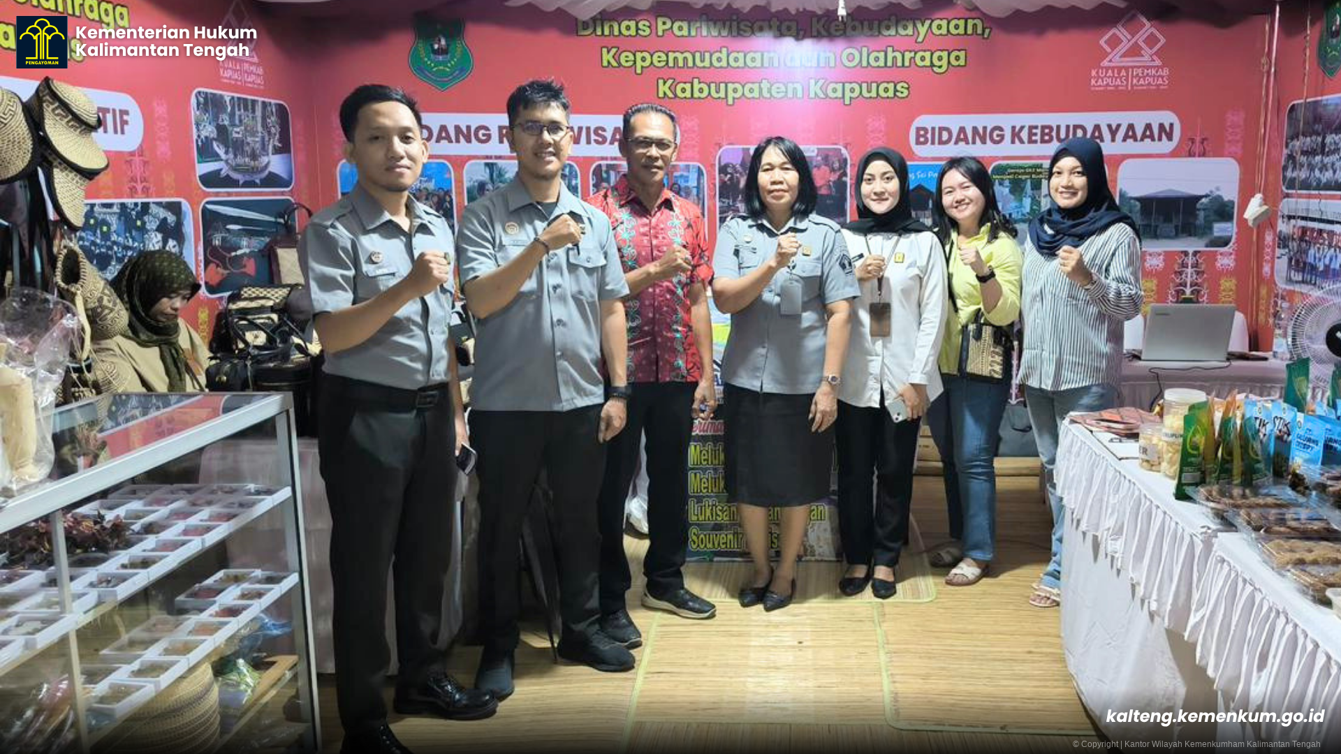 Dorong UMKM Naik Kelas, Kanwil Kemenkum Kalteng Hadirkan Layanan KI di Expo Kapuas