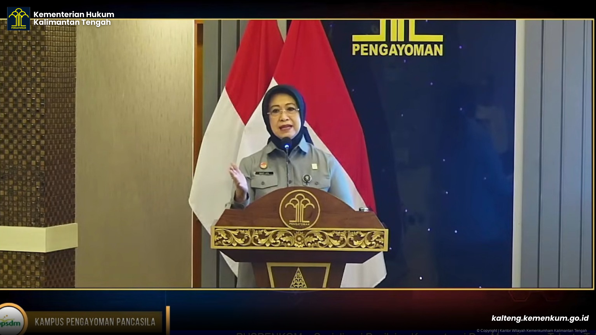 Perkuat SDM ASN Berbasis Merit, Kemenkum Kalteng Ikuti Sosialisasi Manajemen Talenta 2026