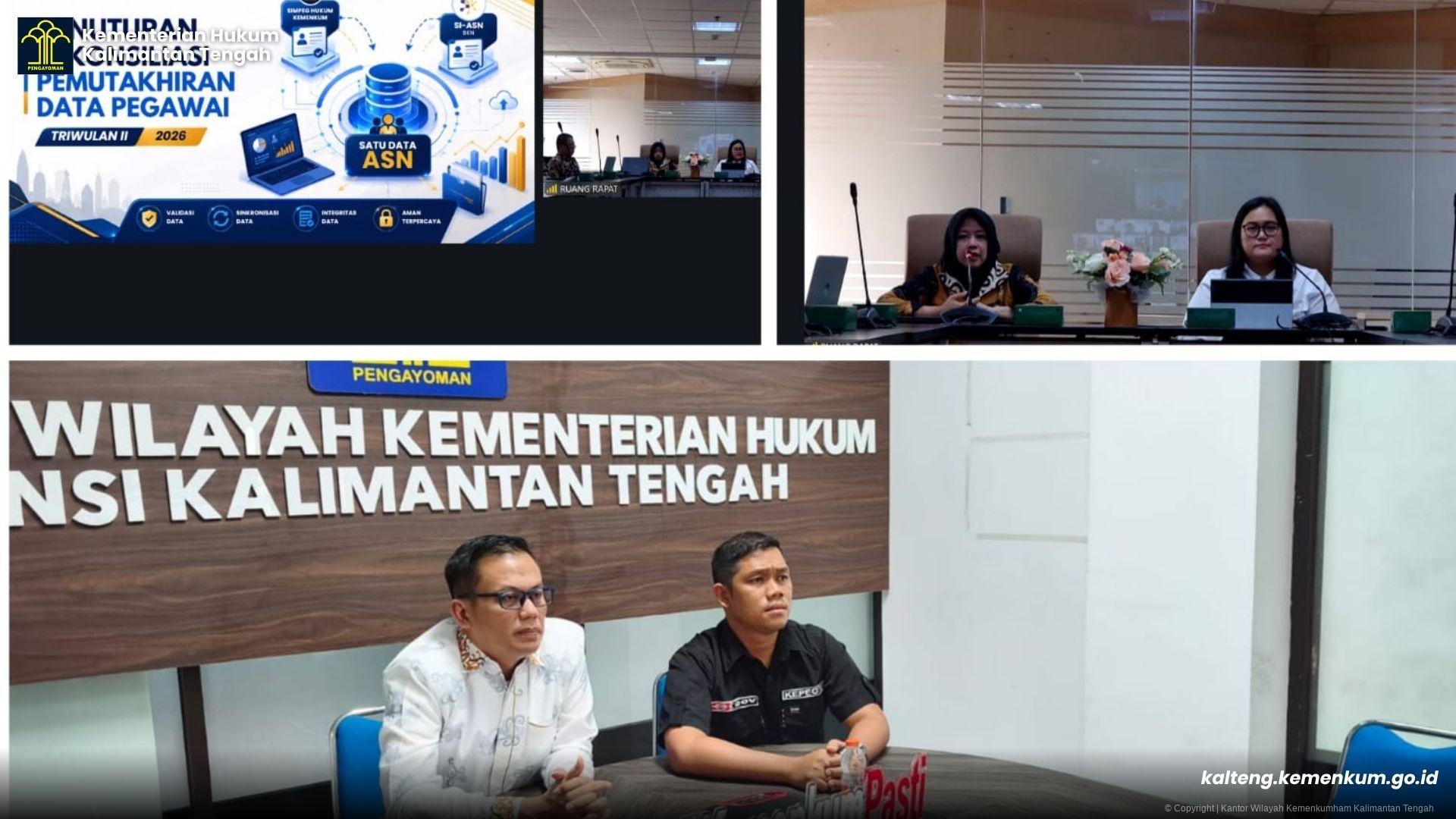 Rekonsiliasi Data Pegawai Triwulan II Ditutup, Kanwil Kemenkum Kalteng Siap Optimalkan Kualitas Data ASN