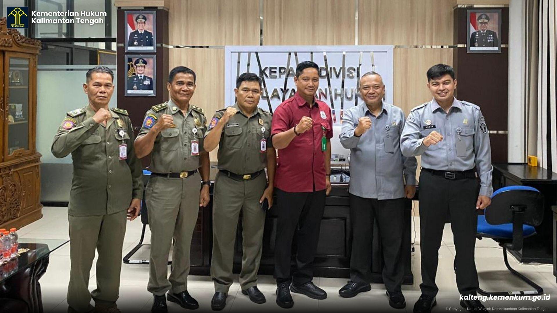Pengangkatan dan Perpanjangan Kartu Tanda PPNS Kini Lebih Mudah, Satpol PP Datangi Kanwil Kemenkum Kalteng