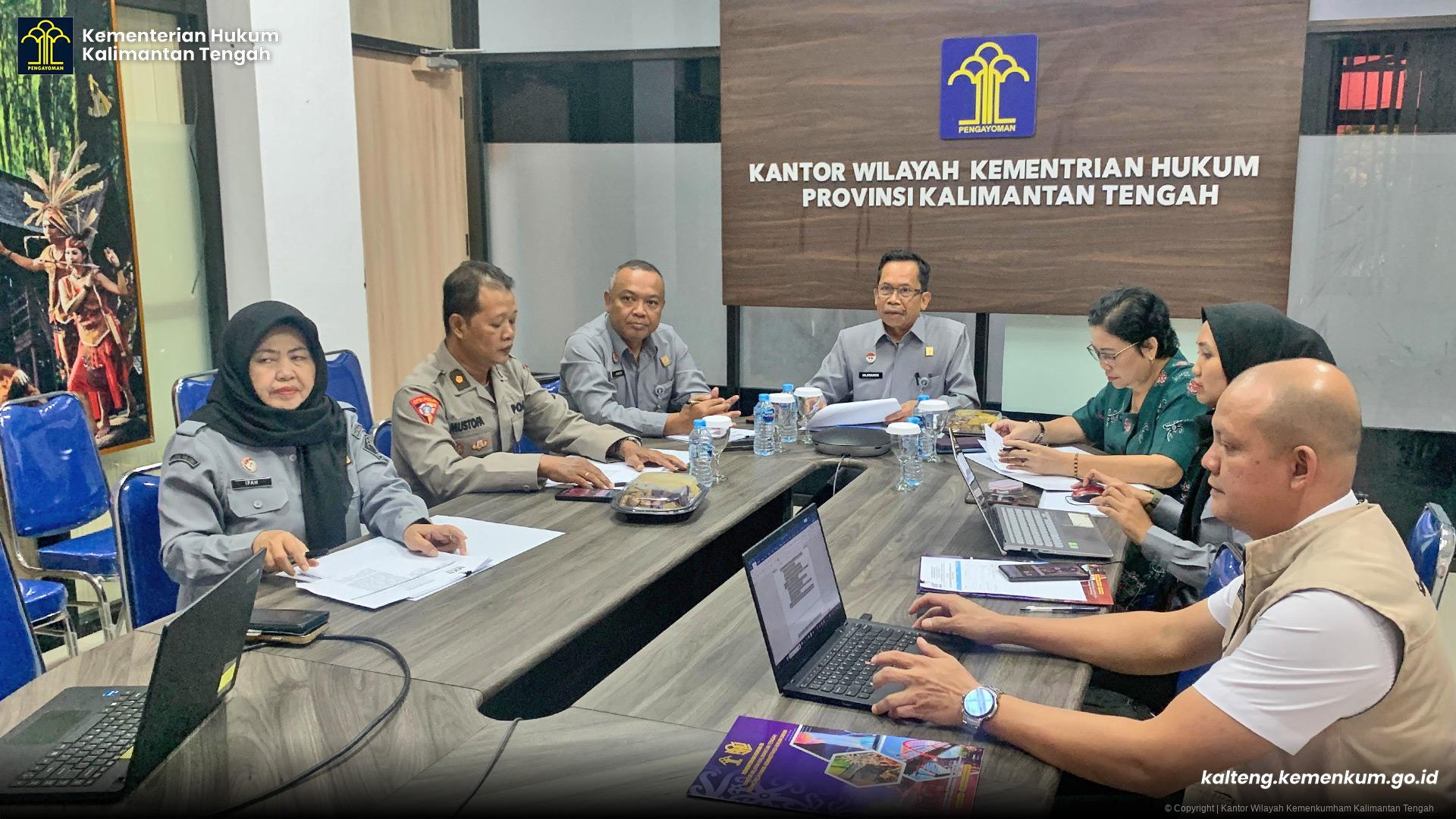 Komitmen Pembinaan Profesi, Kanwil Kemenkum Kalteng Gelar Rapat Pleno MKNW
