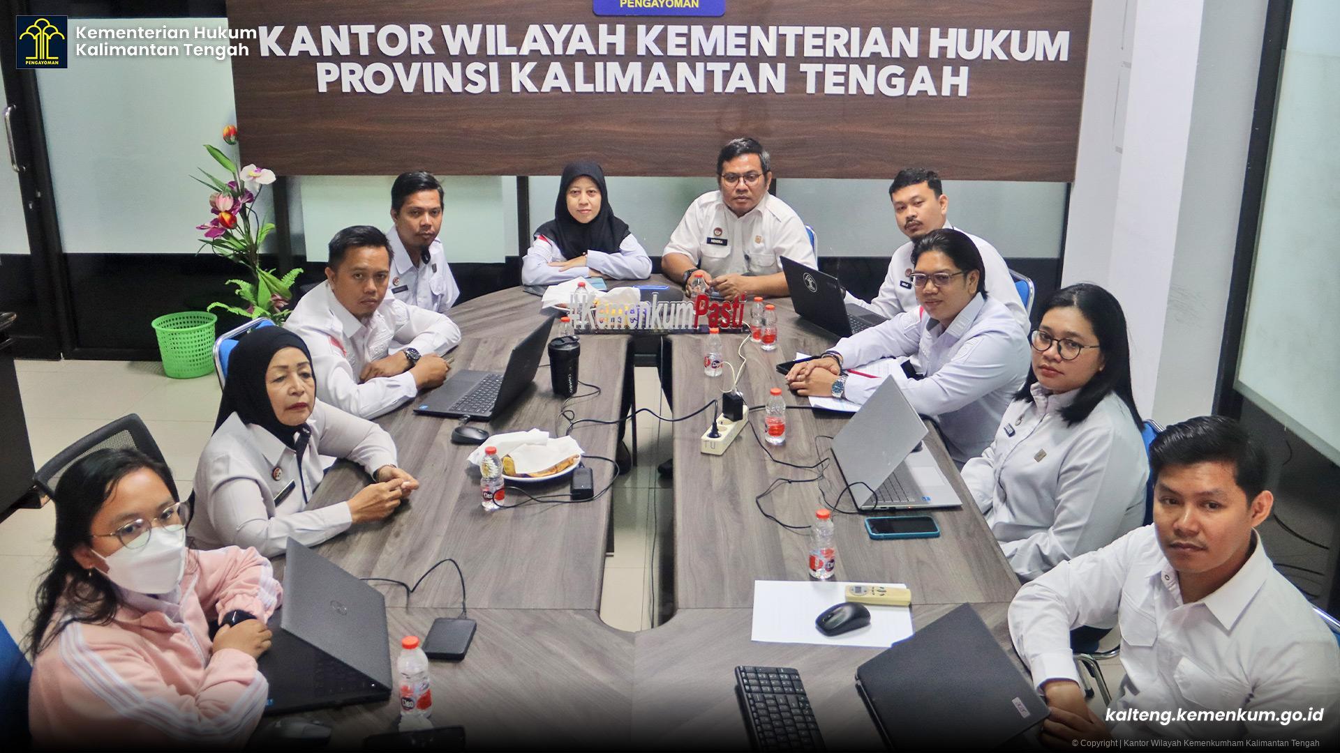 Kanwil Kemenkum Kalteng Perkuat Komitmen Akuntabilitas melalui Rekonsiliasi dan Pemutakhiran Data Laporan Keuangan dan BMN Semester I Tahun 2026