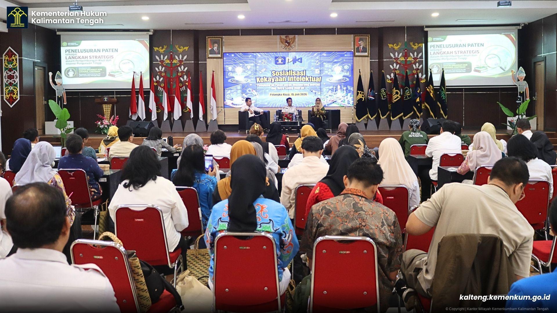 Dari Riset Menuju Paten, Kanwil Kemenkum Kalteng Bekali Akademisi dan Inovator Lahirkan Paten Berkualitas